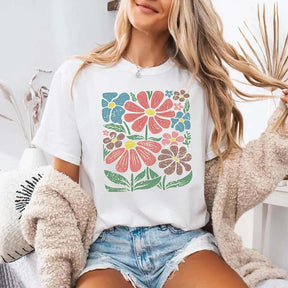 Boho Daisy Flower Wildflower Gardener Trendy T-Shirt