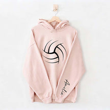 Personalized Volleyball Mom Name Hoodie