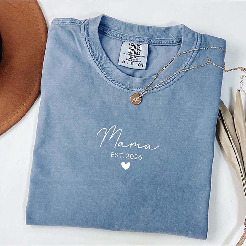 Personalized Mama Est T-Shirt