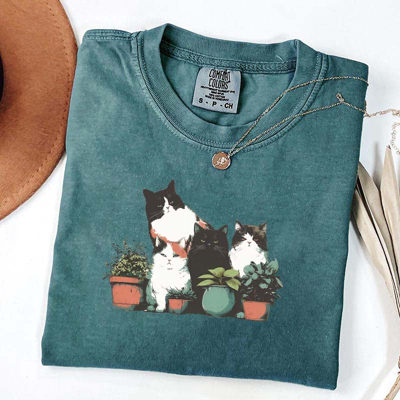 Salty Cats and Plants T-Shirt