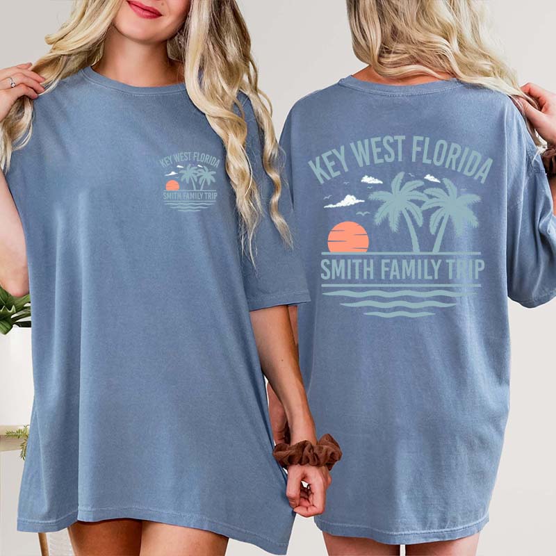 Personalized Family Beach Vacation T-Shirt