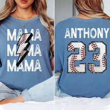 Custom Team Jersey Name & Number T-Shirt