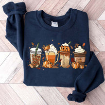 Cute Pumpkin Spice Fall Coffee Sweatshirt