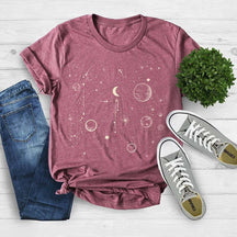 Celestial Astrology Moon Phase Spiritual T-Shirt