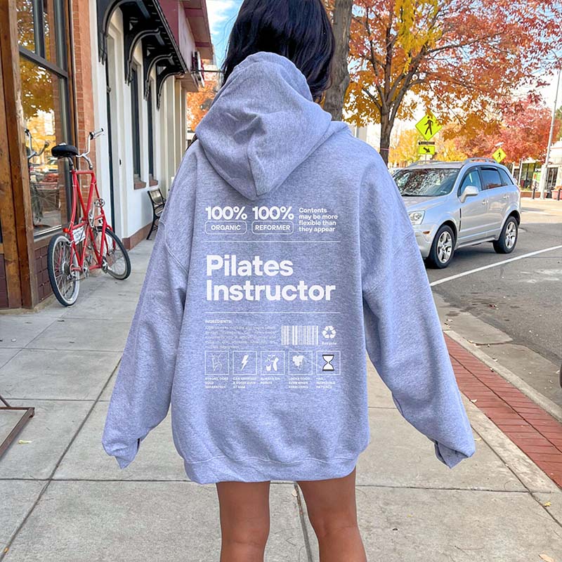 Funny Pilates Teacher Instructor Hoodie