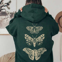 Moth Celestial Mystical Fairycore Hoodie