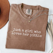 Just A Girl Who Loves Her Pittie T-Shirt