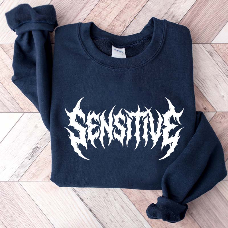 Sensitive Feminist Workout Retro Sweatshirt