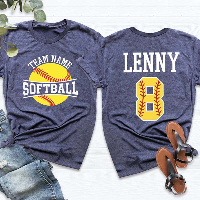 Personalized Softball Team T-Shirt