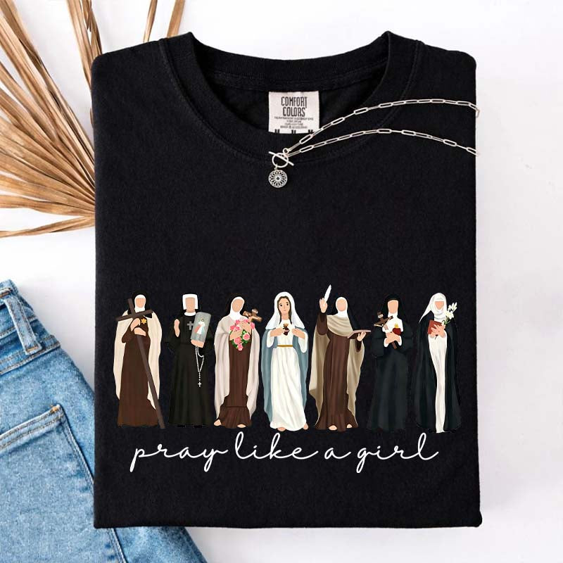 Custom Comfort Colors Catholic Saint T-Shirt