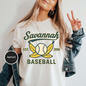 Retro Savannah Baseball T-Shirt