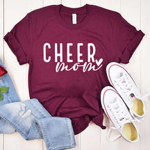 Cheer Mom Mama Heart T-Shirt