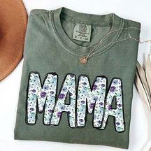 Vintage Floral Mama Mothers Day T-Shirt