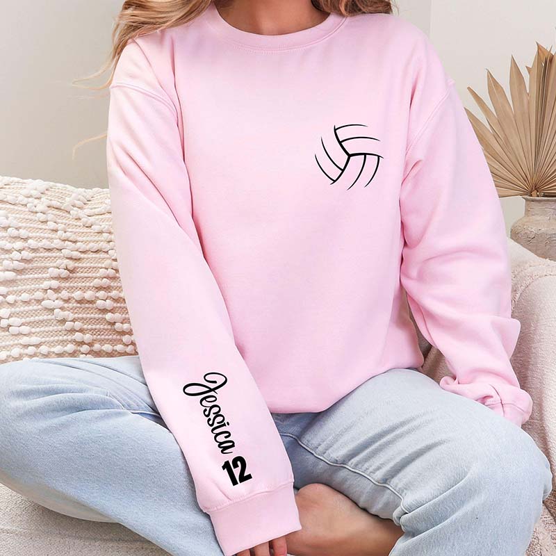 Personalized Volleyball With Name & Number Sweatshirt