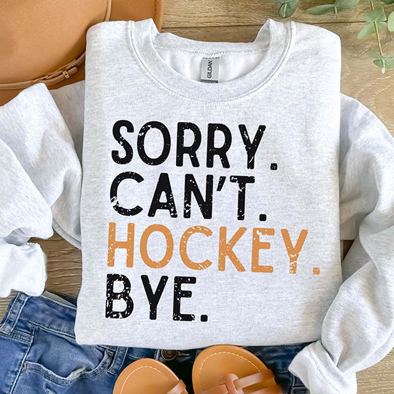 Busy Funny Ice Hockey Coach Sweatshirt