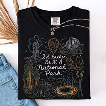 I'd Rather Be At America Parks Lovers T-Shirt