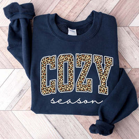 Retro Leopard Cozy Season Sweatshirt