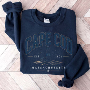 Retro Cape Cod Massachusetts Travel Destination Vacation Sweatshirt