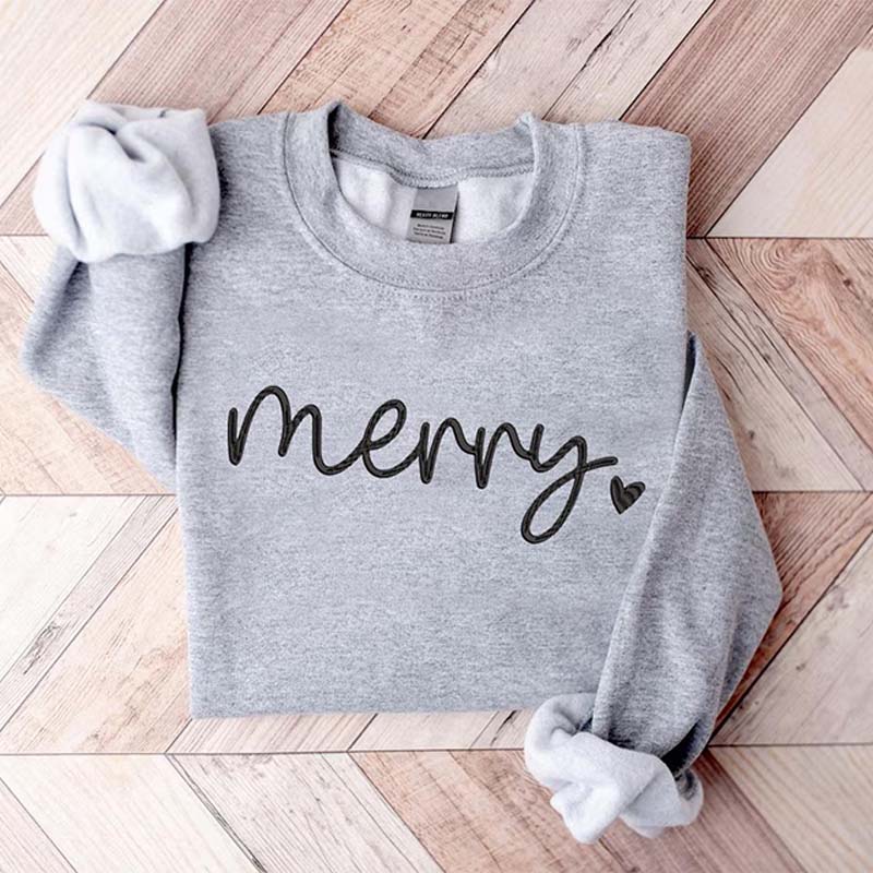 Cute Merry Christmas Holiday Sweatshirt