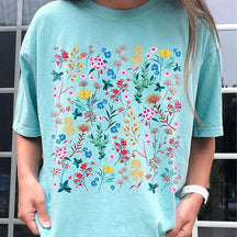 Wildflower Rainbow Floral Best Friend T-Shirt