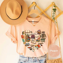 Retro Read Book Heart T-Shirt