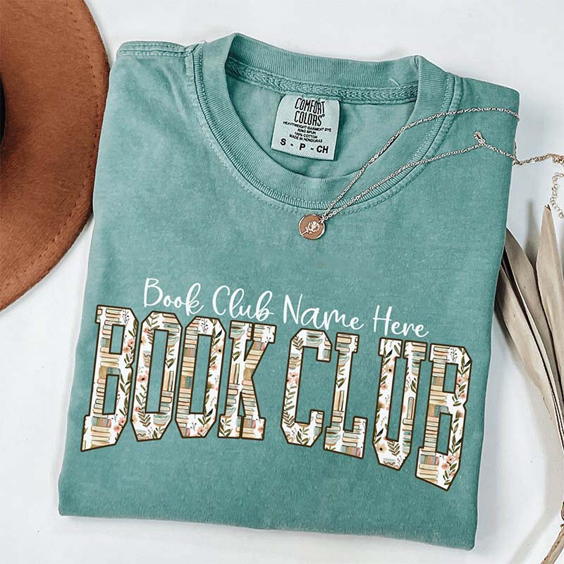 Custom Book Club Comfort Colors T-Shirt