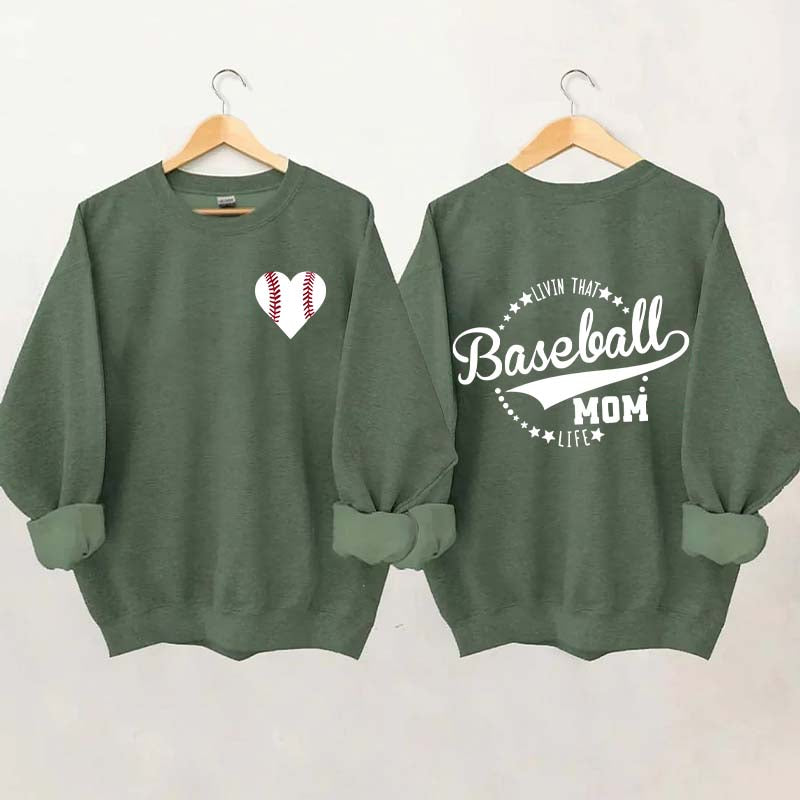Heart & Baseball Sweatshirt