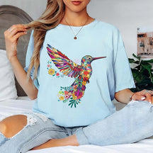 Floral Hummingbird T-Shirt