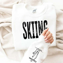 Personalized Skiing Adult Trip Sweatshirt