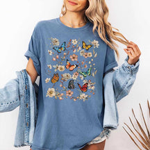 Boho Cottagecore Butterfly Insects T-Shirt