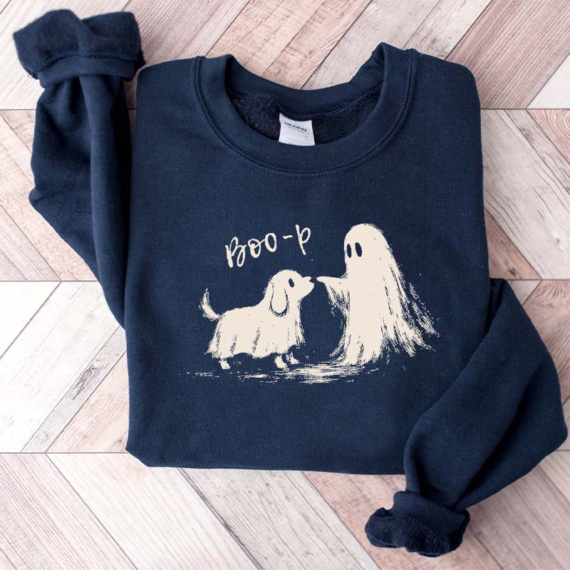 Funny Ghost Puppy Boo-P Dog Sweatshirt