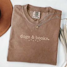 Dogs and Books Reading Librarian T-Shirt