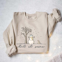Let It Snow Snowman Christmas Sweatshirt