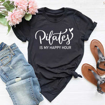 Pilates is My Happy Hour Yoga T-Shirt