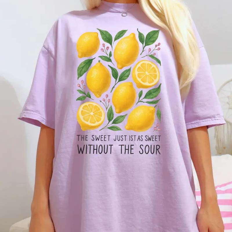 Retro Lemon Inspirational Refreshing T-Shirt