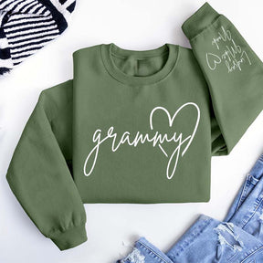 Custom Grandkids Names Grammy Sweatshirt