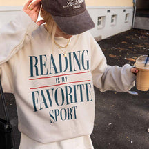 Reading Is My Favorite Sport Booklover Sweatshirt