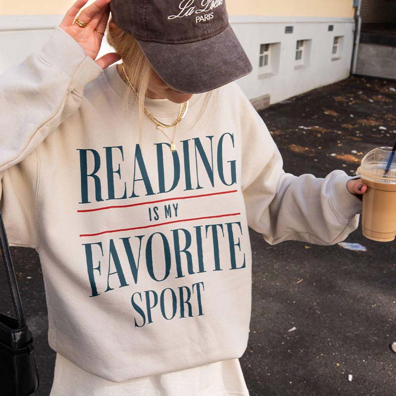 Reading Is My Favorite Sport Booklover Sweatshirt