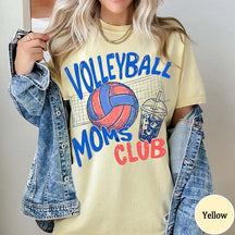 Volleyball Moms Club Comfort Colors T-Shirt