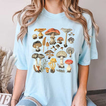 Cottagecore Botanical Mushroom Fungus T-Shirt