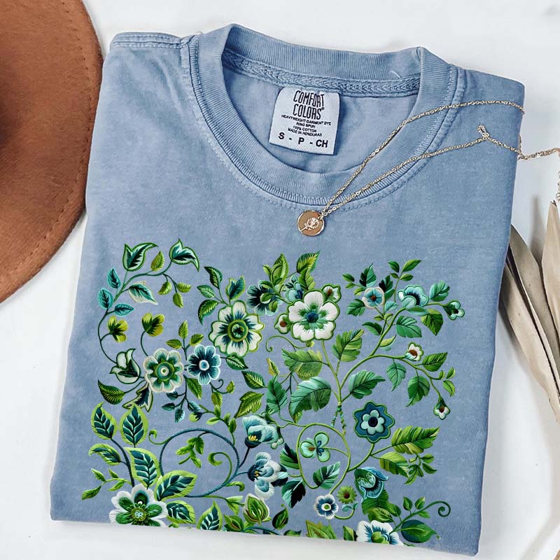 Pressed Flowers Comfort Colors T-Shirt