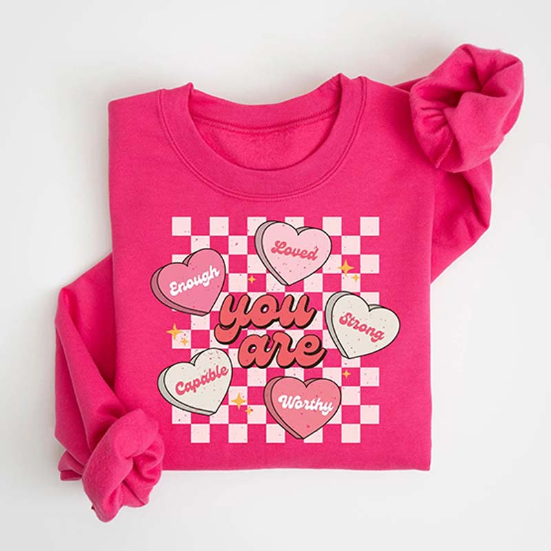 Retro Teacher Valentines Sweatshirt