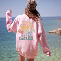 Read Books Be Kind Back Design Sweatshirt