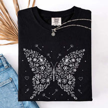 Floral Butterfly Dandelion Wildflower T-Shirt