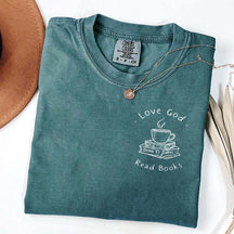 Love God Drink Coffee Read Books Religious T-Shirt