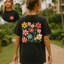 Botanical Daisy Lover Retro Floral T-Shirt