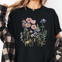 Pressed Flowers Whimsigoth T-Shirt