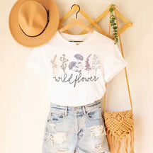Wildflower Thankful Grateful Blessed T-Shirt