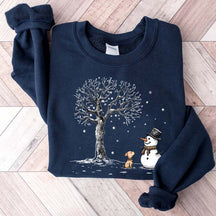 Christmas Let it Snow Cute Dog Sweatshirt