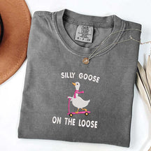 Silly Goose On the Loose Printed T-Shirt